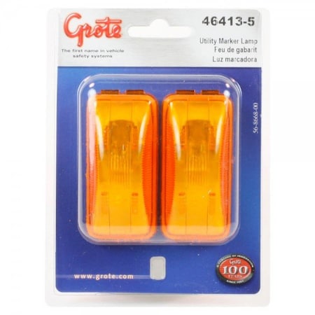 Grote Clr/Mkr Lamp- Yel- Sld Sngl Bulb- Retail, 46413-5 46413-5